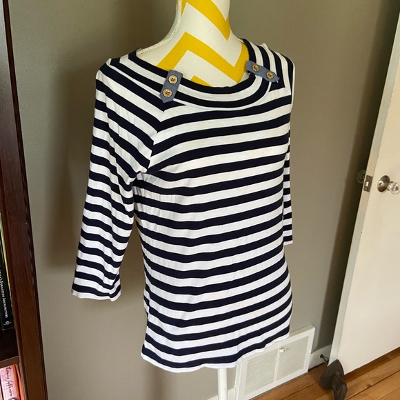 Jones New York Striped Top - Picture 2 of 10
